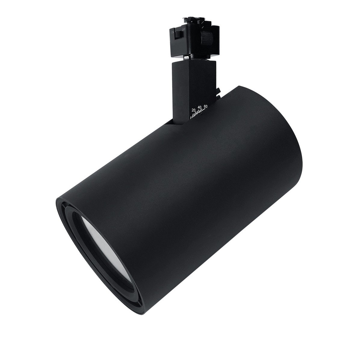 ConTech Gallery XL CTL94 track head in matte black on line-voltage track