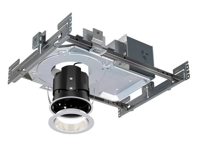 Lightolier Calculite LED gen 3 frame with round black cone reflector
