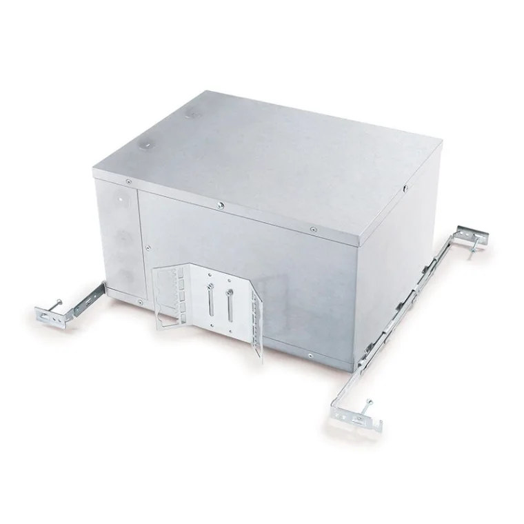 Lightolier Calculite LED plenum-rated junction box with bar hangers