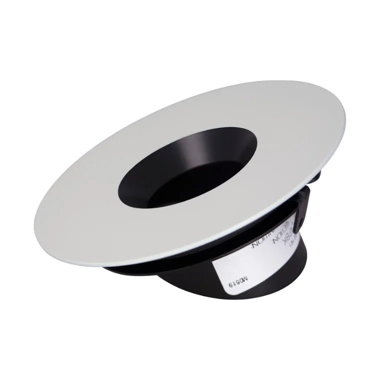 Lightolier Calculite LED wide flange trim with black cone